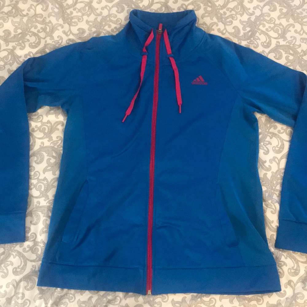 Adidas climalite blue sport jacket